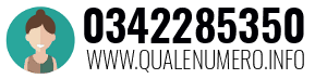 Numero di telefono 0342285350 0342285350
