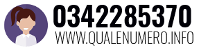 Numero di telefono 0342285370 0342285370
