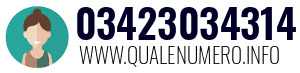 Numero di telefono 03423034314 03423034314
