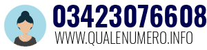 Numero di telefono 03423076608 03423076608