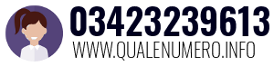 Numero di telefono 03423239613 03423239613