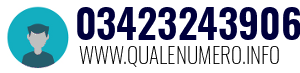 Numero di telefono 03423243906 03423243906