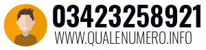 Numero di telefono 03423258921 03423258921