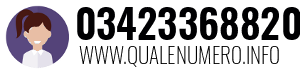 Numero di telefono 03423368820 03423368820