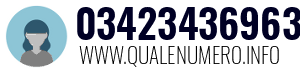 Numero di telefono 03423436963 03423436963