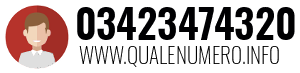 Numero di telefono 03423474320 03423474320