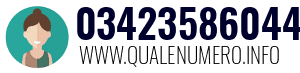 Numero di telefono 03423586044 03423586044