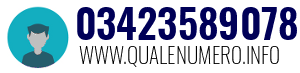 Numero di telefono 03423589078 03423589078