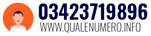 Numero di telefono 03423719896 03423719896