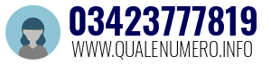 Numero di telefono 03423777819 03423777819