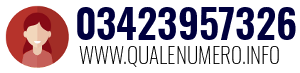 Numero di telefono 03423957326 03423957326