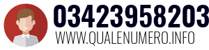 Numero di telefono 03423958203 03423958203