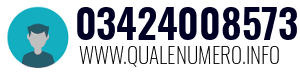 Numero di telefono 03424008573 03424008573