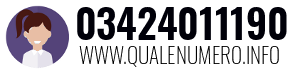 Numero di telefono 03424011190 03424011190