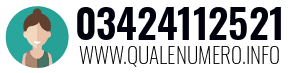 Numero di telefono 03424112521 03424112521