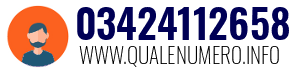 Numero di telefono 03424112658 03424112658