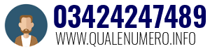 Numero di telefono 03424247489 03424247489