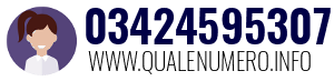Numero di telefono 03424595307 03424595307