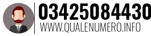 Numero di telefono 03425084430 03425084430