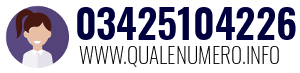 Numero di telefono 03425104226 03425104226