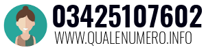 Numero di telefono 03425107602 03425107602