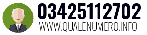 Numero di telefono 03425112702 03425112702