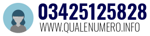 Numero di telefono 03425125828 03425125828