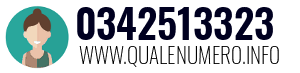Numero di telefono 0342513323 0342513323