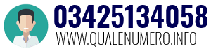 Numero di telefono 03425134058 03425134058