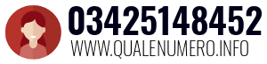 Numero di telefono 03425148452 03425148452