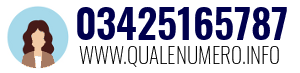 Numero di telefono 03425165787 03425165787