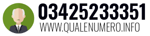 Numero di telefono 03425233351 03425233351