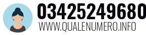 Numero di telefono 03425249680 03425249680
