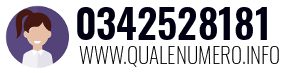 Numero di telefono 0342528181 0342528181