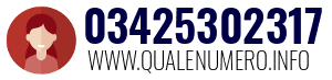 Numero di telefono 03425302317 03425302317