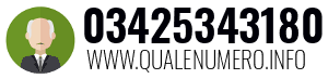 Numero di telefono 03425343180 03425343180