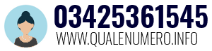 Numero di telefono 03425361545 03425361545