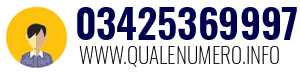 Numero di telefono 03425369997 03425369997
