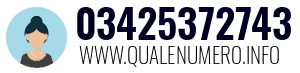 Numero di telefono 03425372743 03425372743