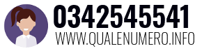 Numero di telefono 0342545541 0342545541