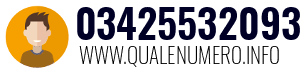 Numero di telefono 03425532093 03425532093