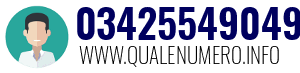 Numero di telefono 03425549049 03425549049