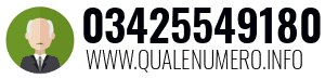 Numero di telefono 03425549180 03425549180