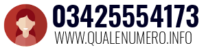 Numero di telefono 03425554173 03425554173