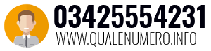 Numero di telefono 03425554231 03425554231