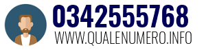 Numero di telefono 0342555768 0342555768