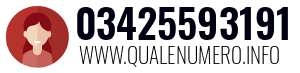 Numero di telefono 03425593191 03425593191