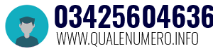 Numero di telefono 03425604636 03425604636