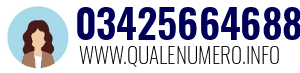 Numero di telefono 03425664688 03425664688