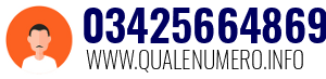 Numero di telefono 03425664869 03425664869